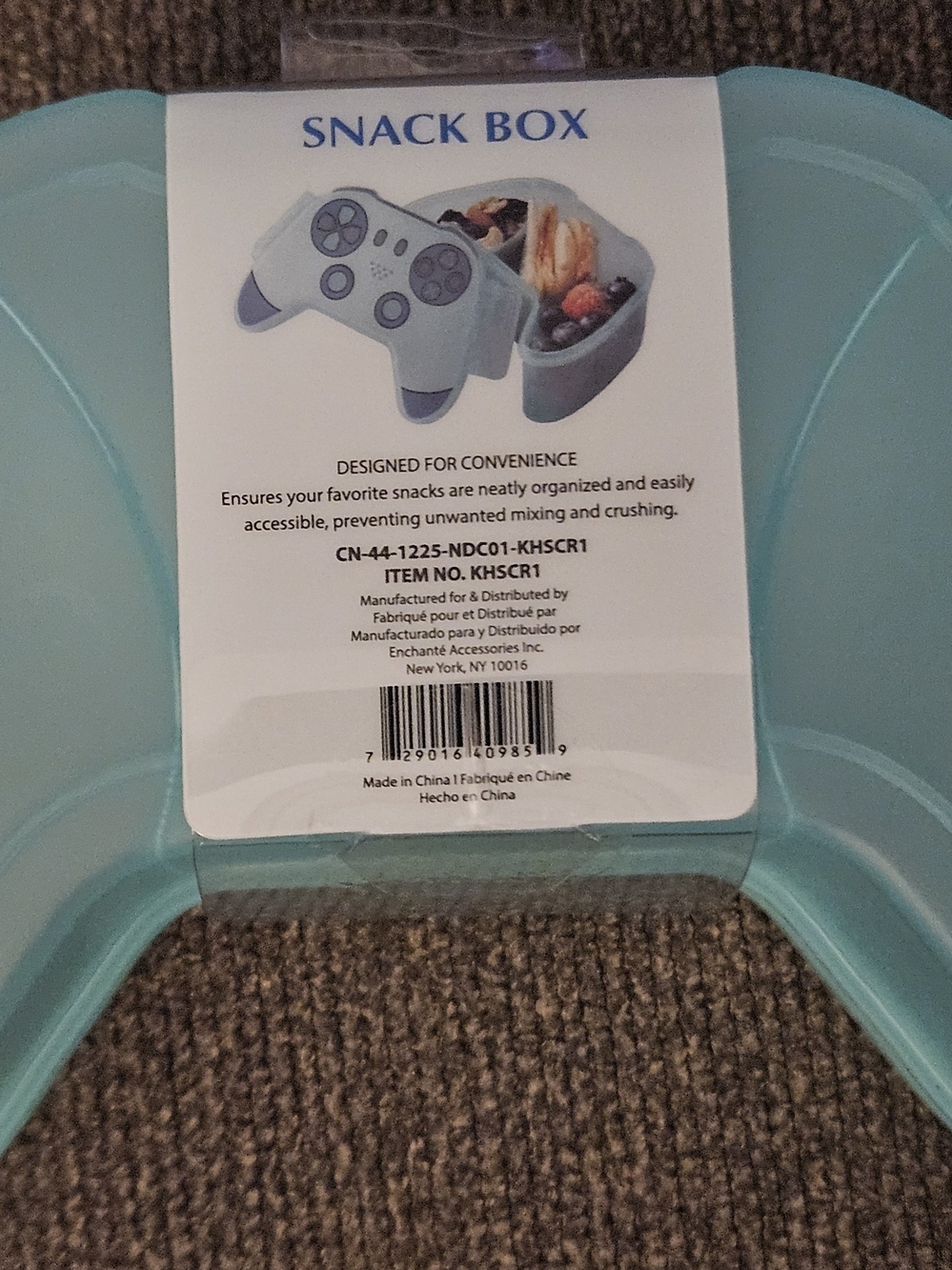 CWC Cook With Color Game Controller Snack Box - Teal Blue - Picture 10 of 16